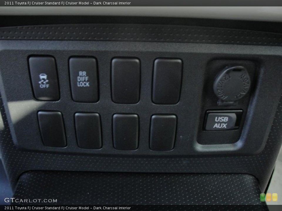 Dark Charcoal Interior Controls for the 2011 Toyota FJ Cruiser  #43537002