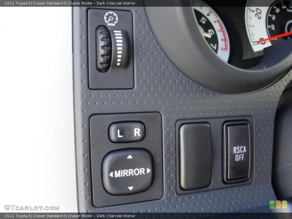 Dark Charcoal Interior Controls for the 2011 Toyota FJ Cruiser  #43537050