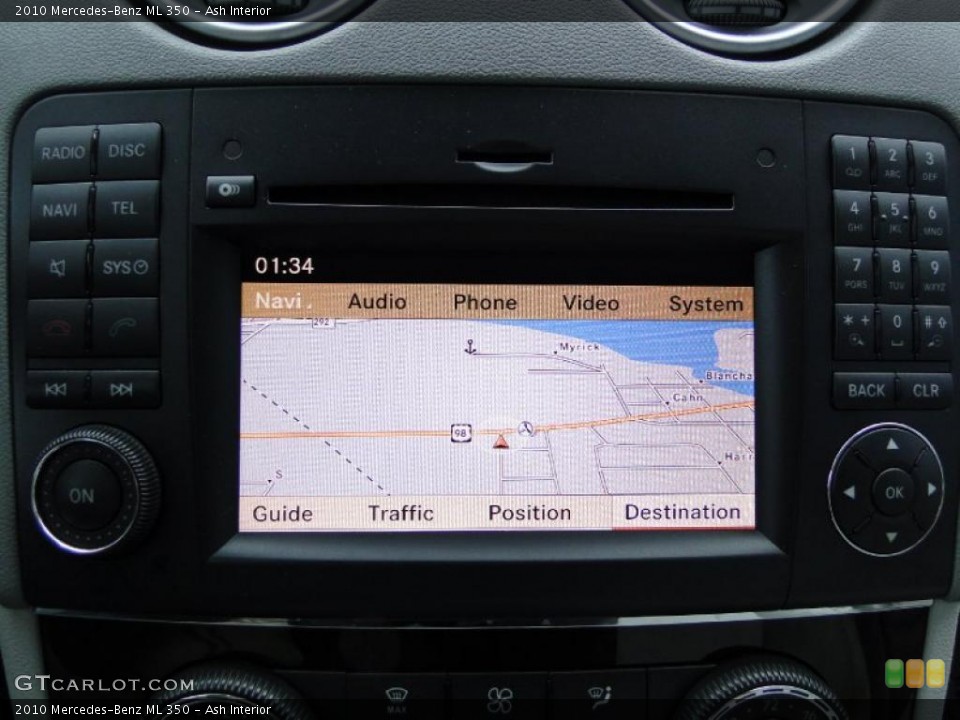 Ash Interior Navigation for the 2010 Mercedes-Benz ML 350 #43537278
