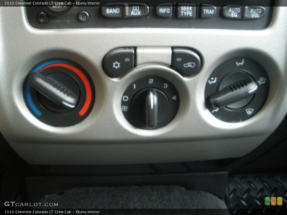 Ebony Interior Controls for the 2010 Chevrolet Colorado LT Crew Cab #43538699