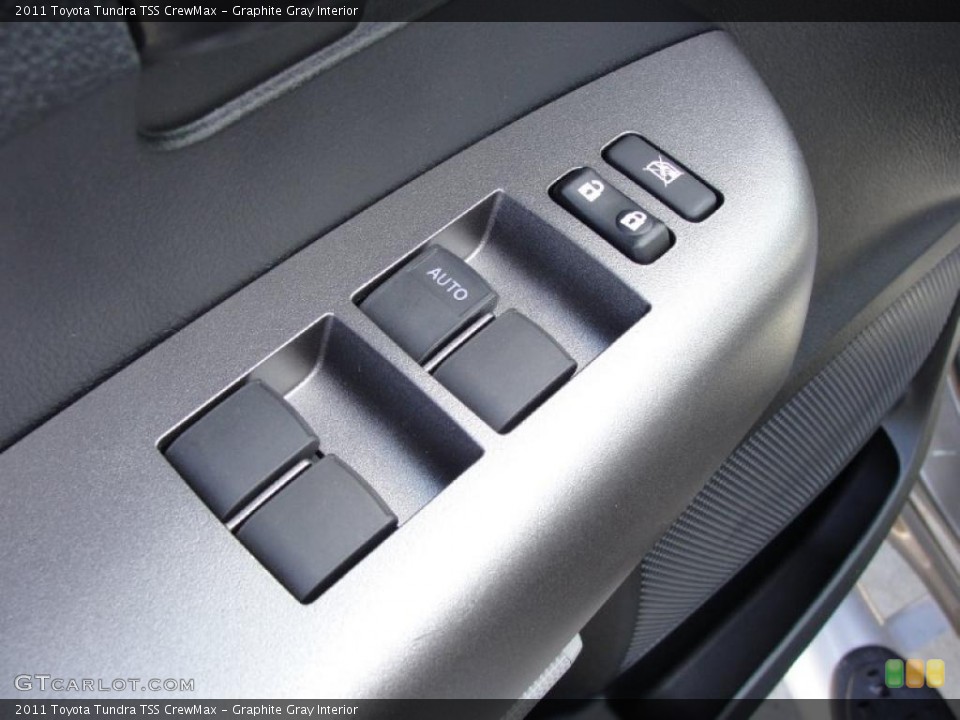 Graphite Gray Interior Controls for the 2011 Toyota Tundra TSS CrewMax #43540575