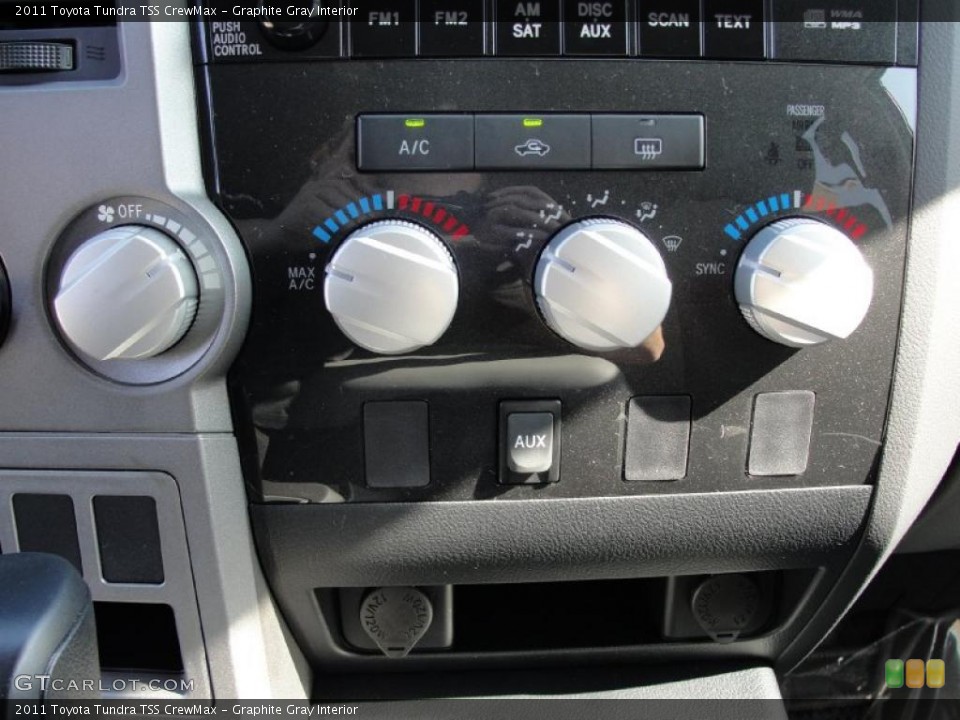 Graphite Gray Interior Controls for the 2011 Toyota Tundra TSS CrewMax #43540667