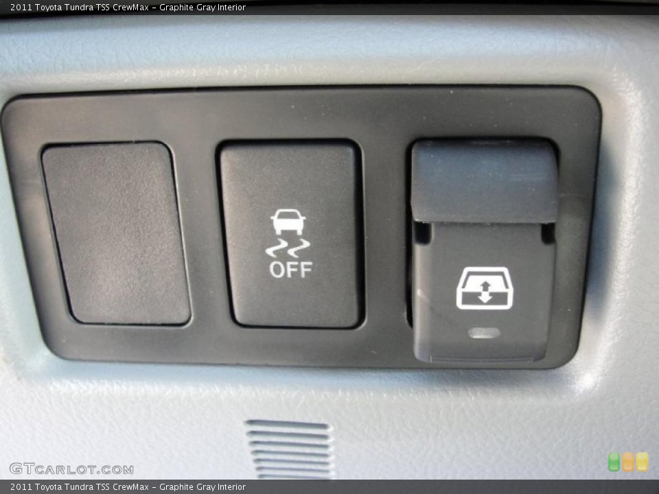 Graphite Gray Interior Controls for the 2011 Toyota Tundra TSS CrewMax #43540703