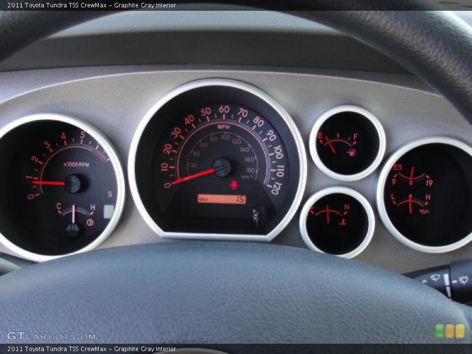 Graphite Gray Interior Gauges for the 2011 Toyota Tundra TSS CrewMax #43540731