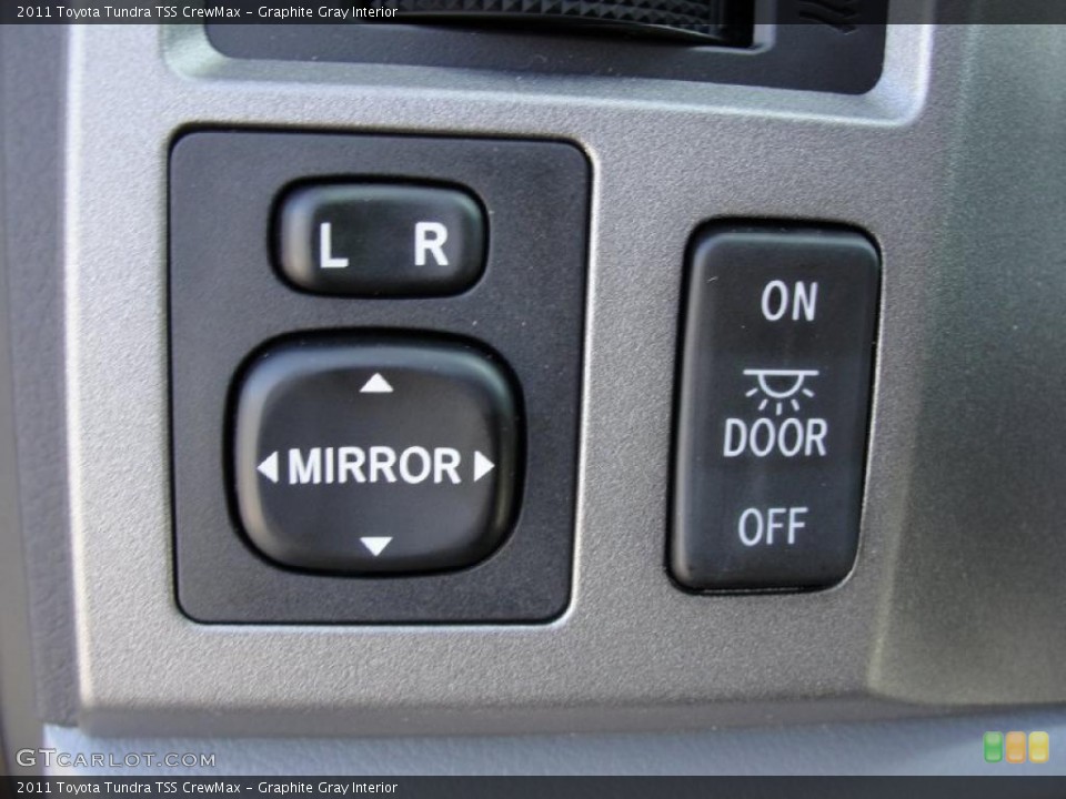 Graphite Gray Interior Controls for the 2011 Toyota Tundra TSS CrewMax #43540740
