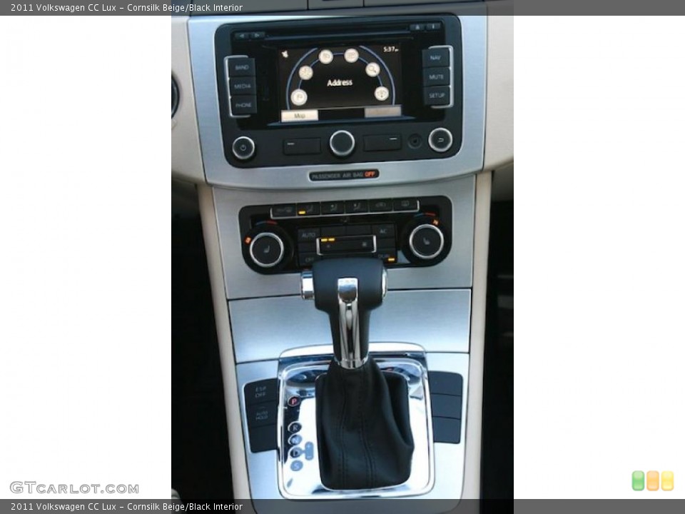 Cornsilk Beige/Black Interior Controls for the 2011 Volkswagen CC Lux #43541936