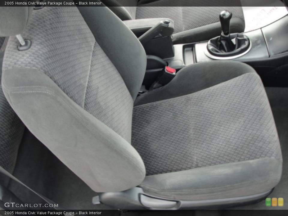 Black Interior Photo for the 2005 Honda Civic Value Package Coupe #43542160