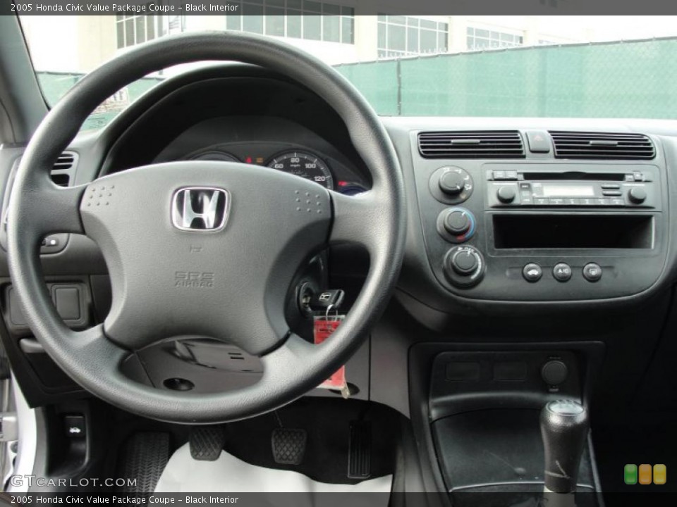 Black Interior Dashboard for the 2005 Honda Civic Value Package Coupe #43542232