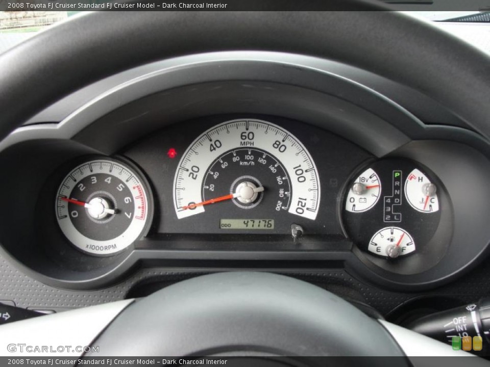 Dark Charcoal Interior Gauges for the 2008 Toyota FJ Cruiser  #43543548