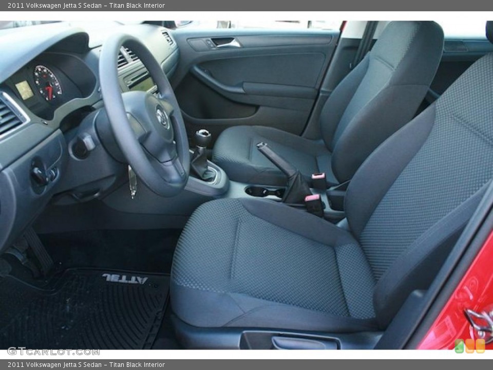 Titan Black Interior Photo for the 2011 Volkswagen Jetta S Sedan #43543568