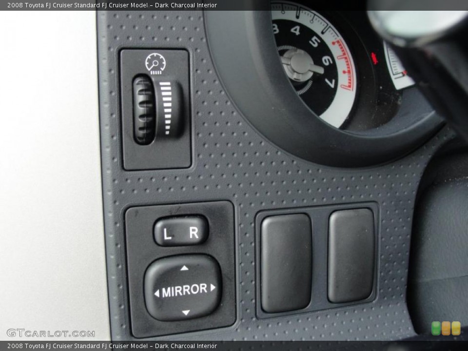 Dark Charcoal Interior Controls for the 2008 Toyota FJ Cruiser  #43543572