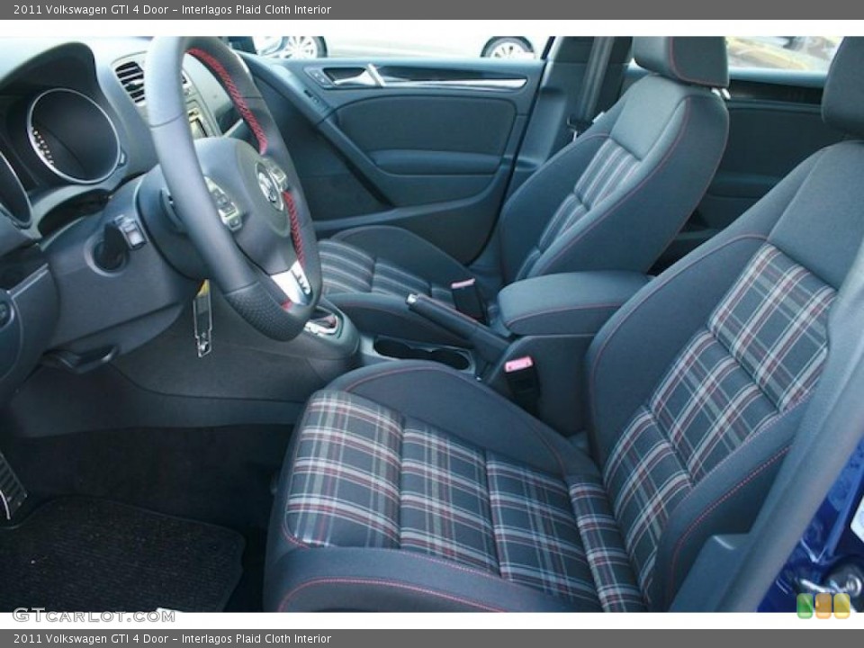 Interlagos Plaid Cloth Interior Photo for the 2011 Volkswagen GTI 4 Door #43543804