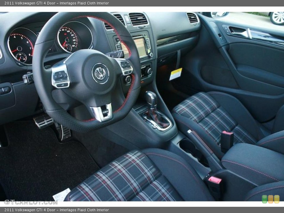 Interlagos Plaid Cloth Interior Prime Interior for the 2011 Volkswagen GTI 4 Door #43543828