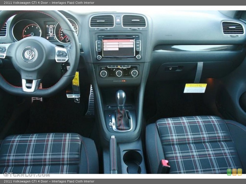 Interlagos Plaid Cloth Interior Dashboard for the 2011 Volkswagen GTI 4 Door #43543872