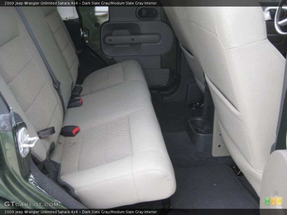 Dark Slate Gray/Medium Slate Gray Interior Photo for the 2009 Jeep Wrangler Unlimited Sahara 4x4 #43544324