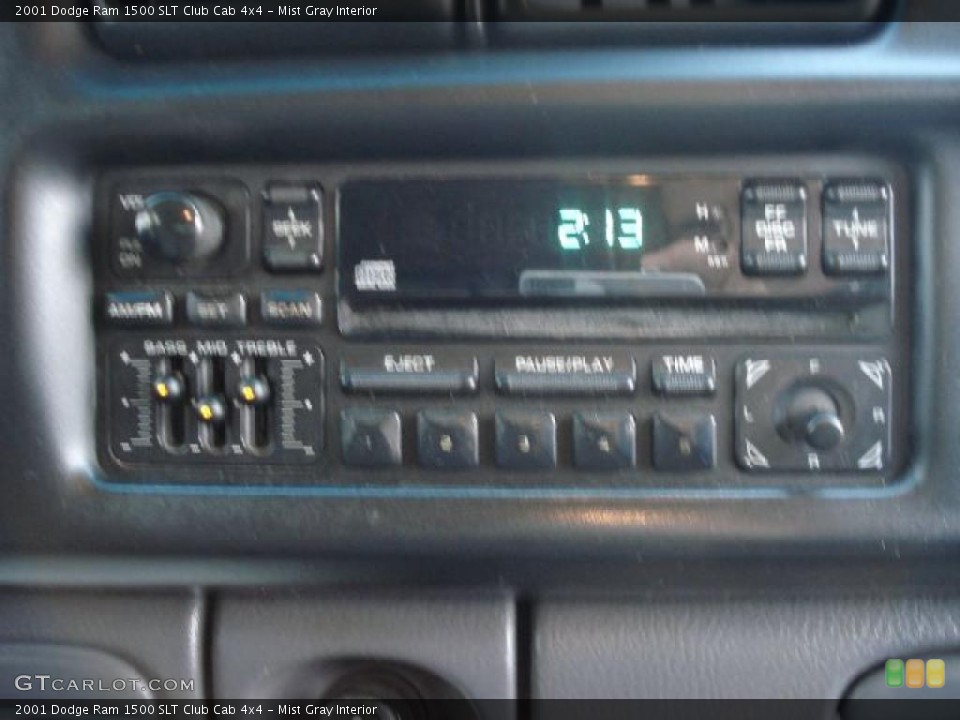 Mist Gray Interior Controls for the 2001 Dodge Ram 1500 SLT Club Cab 4x4 #43545924