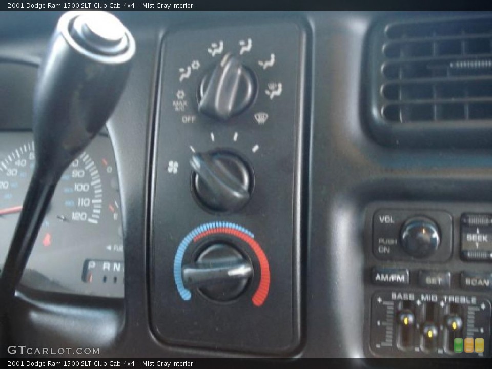 Mist Gray Interior Controls for the 2001 Dodge Ram 1500 SLT Club Cab 4x4 #43545936