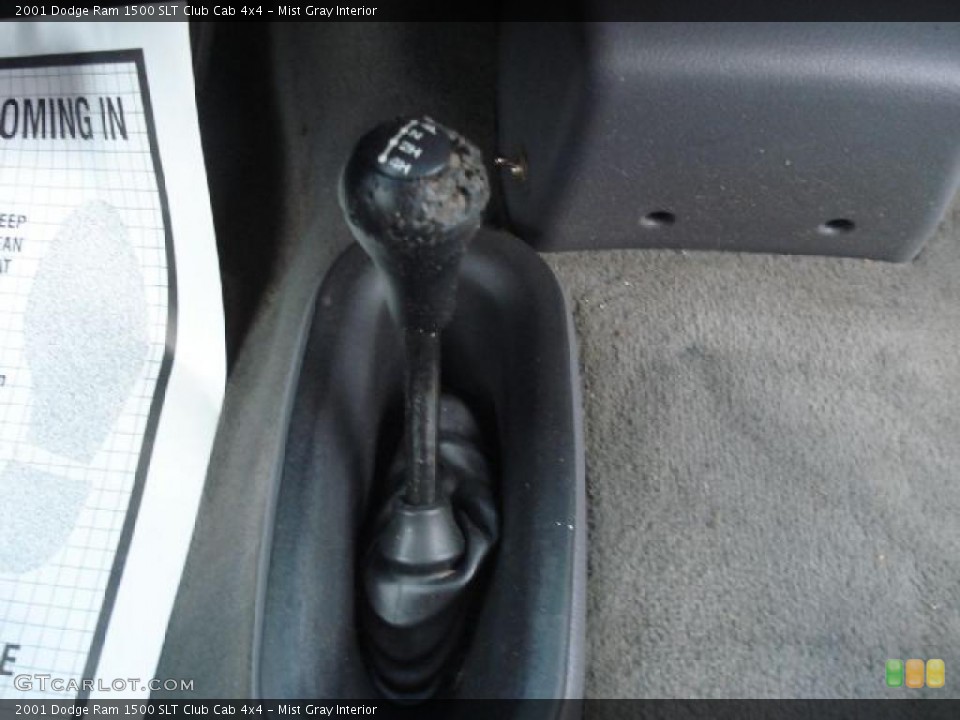 Mist Gray Interior Controls for the 2001 Dodge Ram 1500 SLT Club Cab 4x4 #43545944