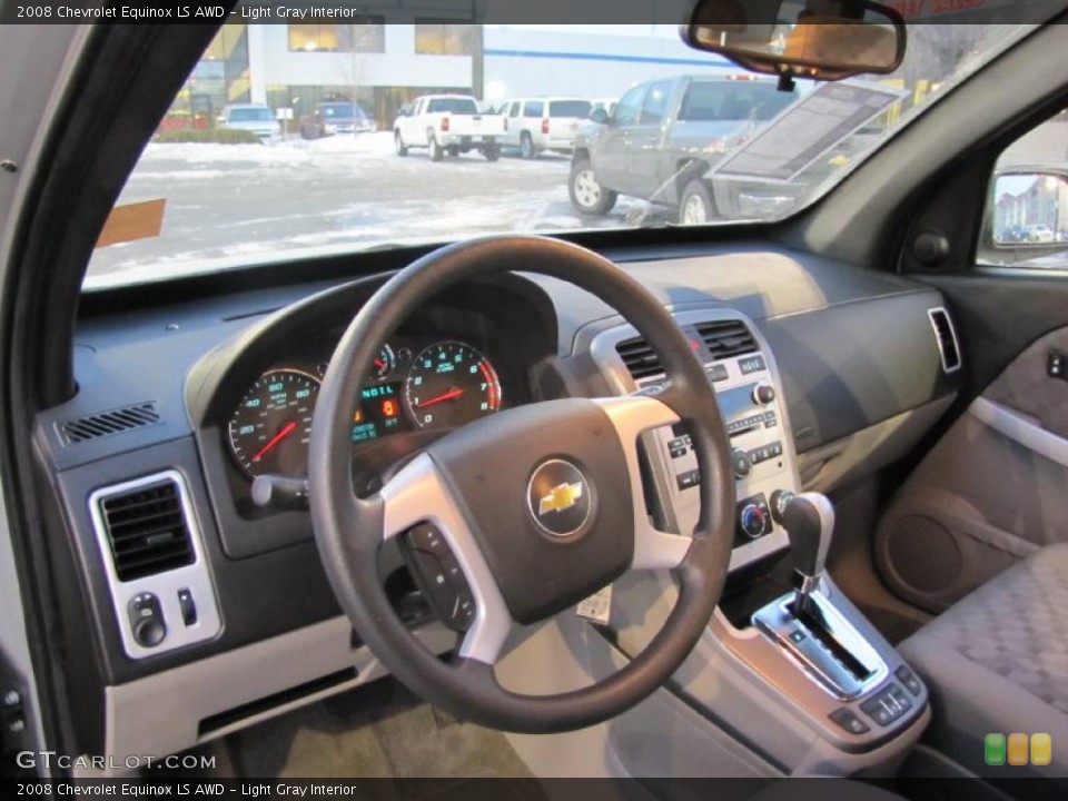 Light Gray Interior Dashboard for the 2008 Chevrolet Equinox LS AWD #43549129