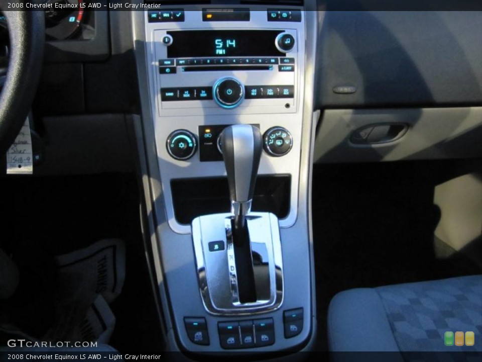 Light Gray Interior Controls for the 2008 Chevrolet Equinox LS AWD #43549147
