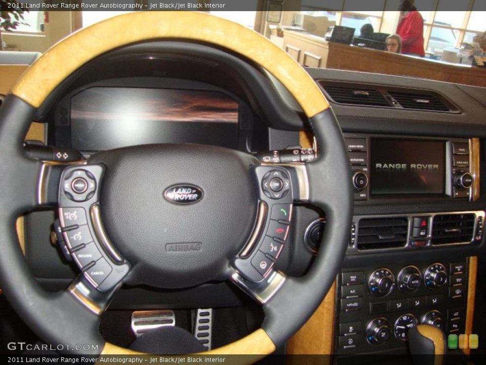 Jet Black/Jet Black Interior Steering Wheel for the 2011 Land Rover Range Rover Autobiography #43549710
