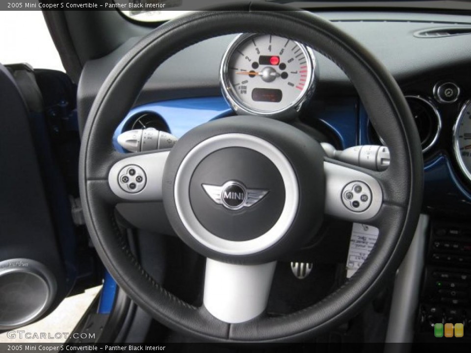 Panther Black Interior Steering Wheel for the 2005 Mini Cooper S Convertible #43553617