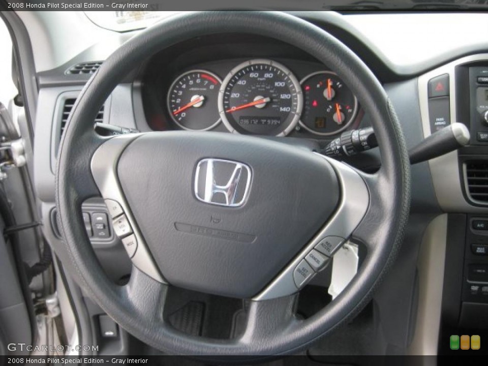 Gray Interior Steering Wheel for the 2008 Honda Pilot Special Edition #43553873