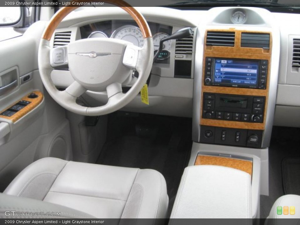 Light Graystone Interior Dashboard for the 2009 Chrysler Aspen Limited #43554089