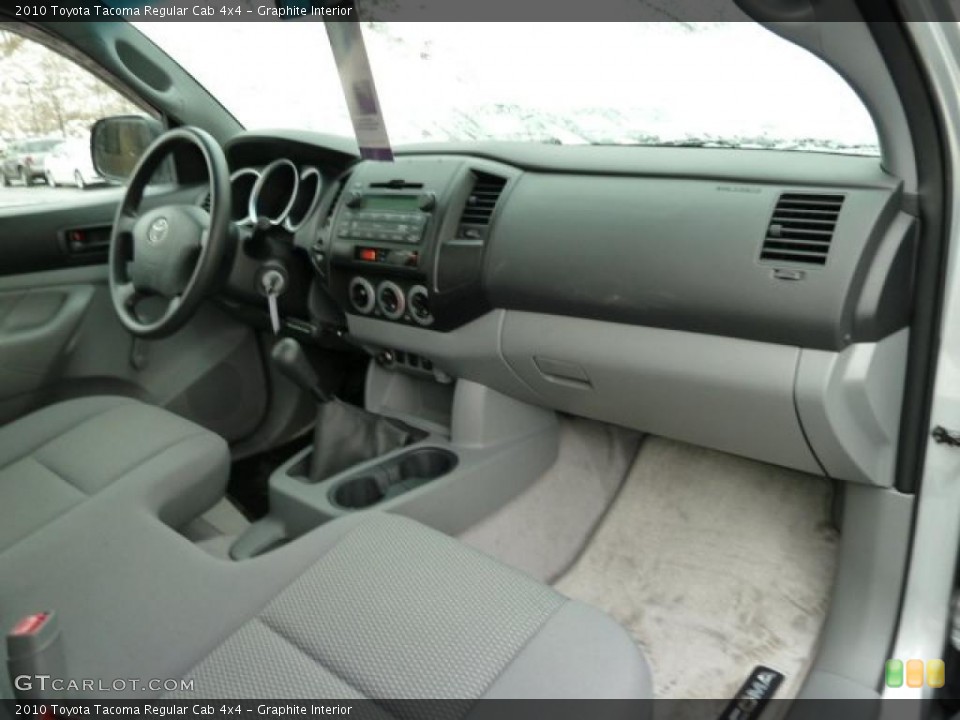 Graphite Interior Dashboard for the 2010 Toyota Tacoma Regular Cab 4x4 #43554353