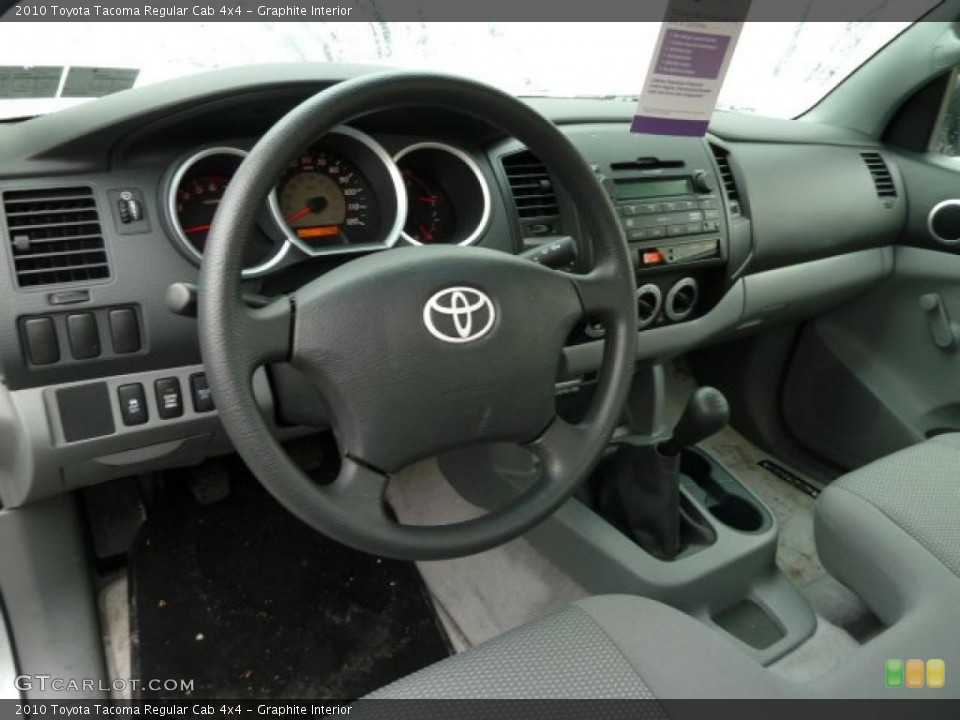 Graphite Interior Prime Interior for the 2010 Toyota Tacoma Regular Cab 4x4 #43554365