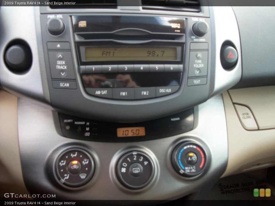 Sand Beige Interior Controls for the 2009 Toyota RAV4 I4 #43554966