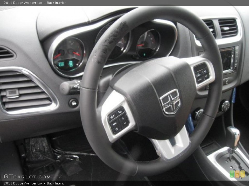Black Interior Steering Wheel for the 2011 Dodge Avenger Lux #43557462