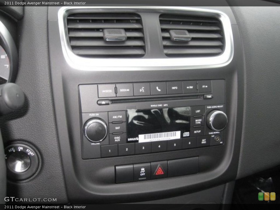 Black Interior Controls for the 2011 Dodge Avenger Mainstreet #43557580