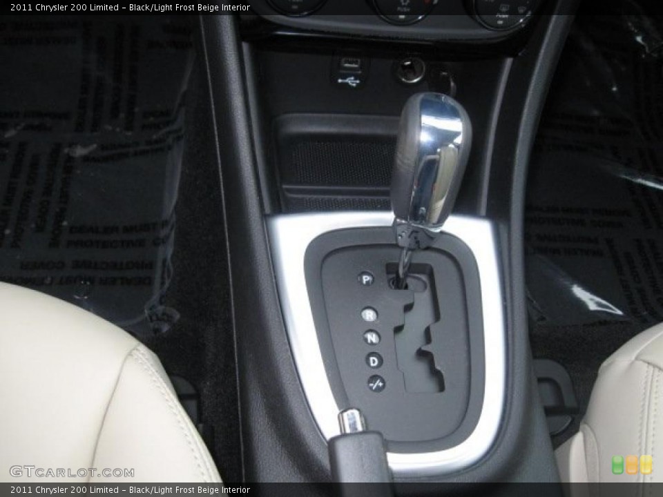 Black/Light Frost Beige Interior Transmission for the 2011 Chrysler 200 Limited #43558470