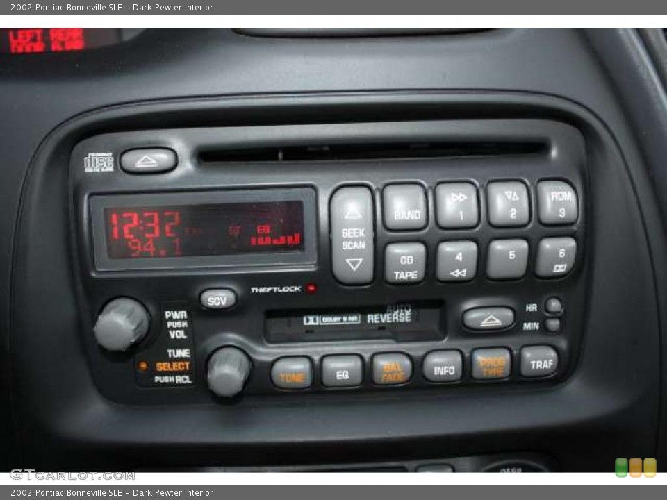 Dark Pewter Interior Controls for the 2002 Pontiac Bonneville SLE #43560514