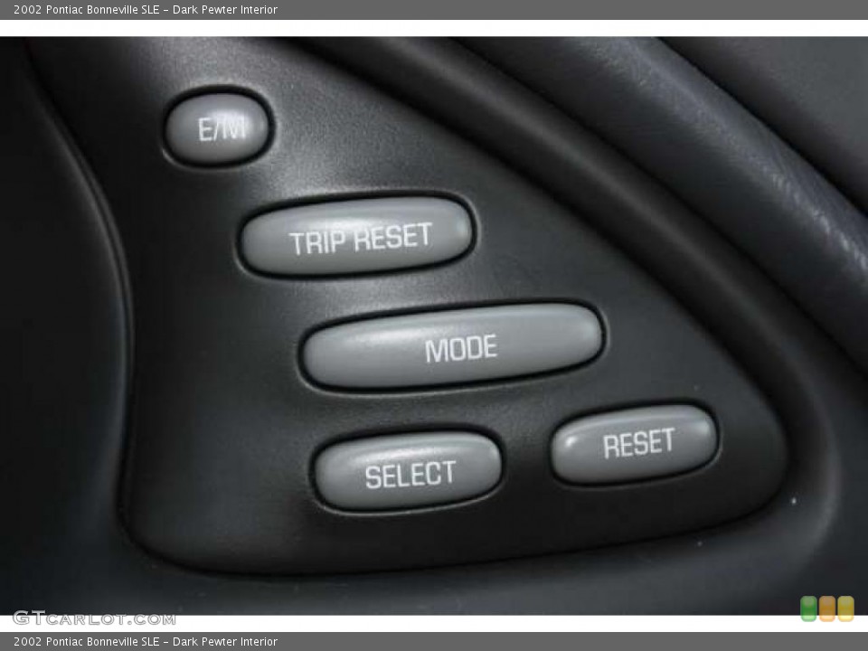 Dark Pewter Interior Controls for the 2002 Pontiac Bonneville SLE #43560558