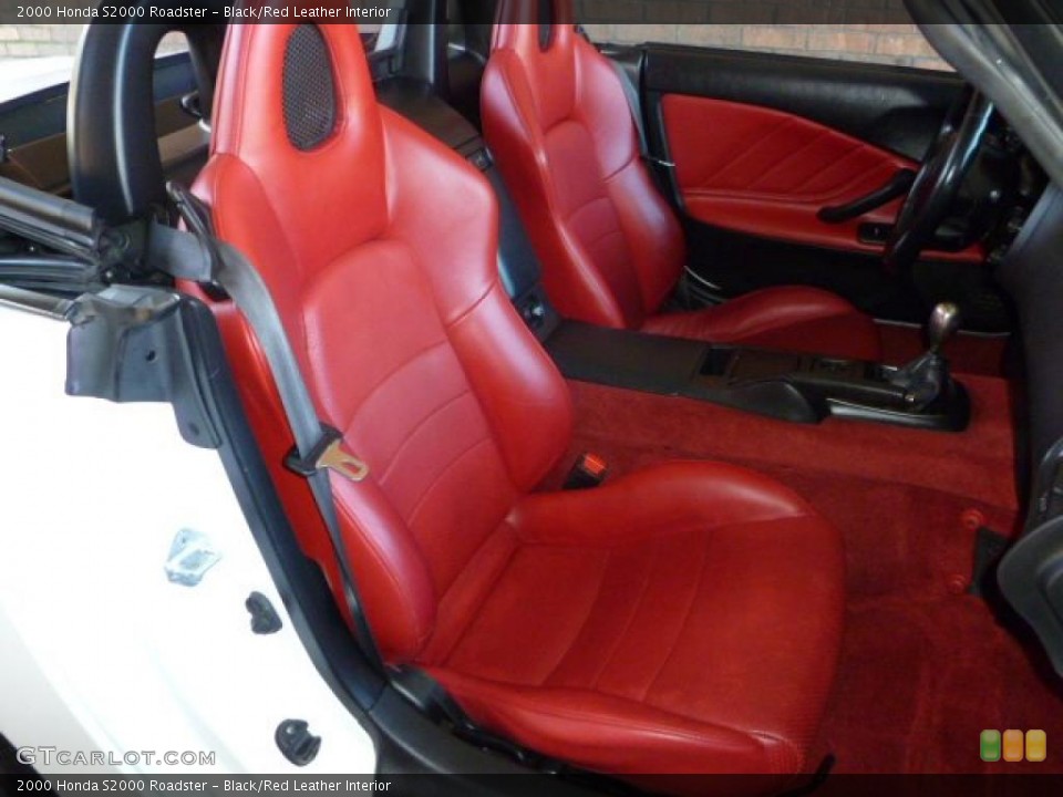 Black/Red Leather Interior Photo for the 2000 Honda S2000 Roadster #43562286