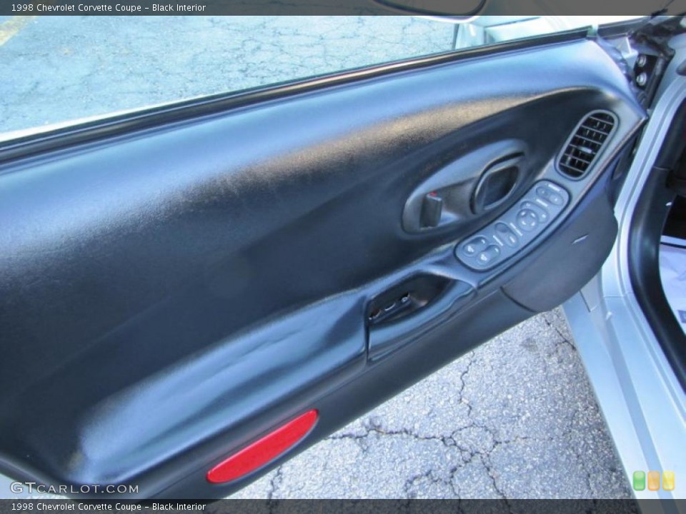 Black Interior Door Panel for the 1998 Chevrolet Corvette Coupe #43562386
