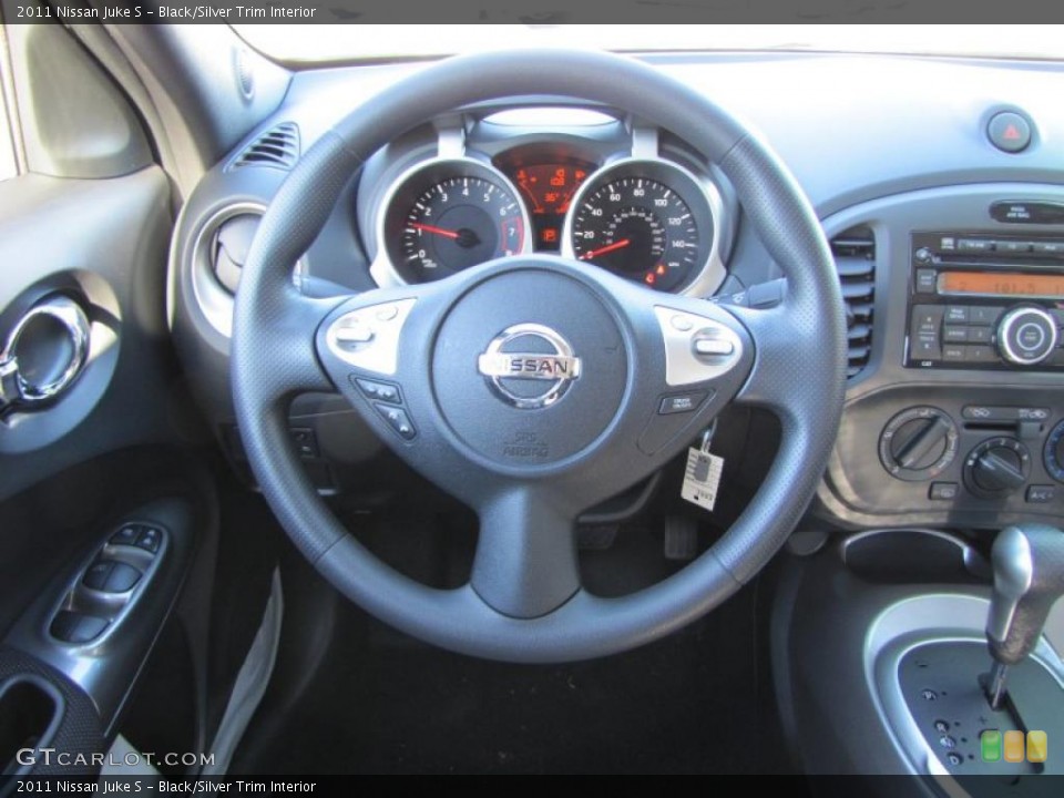 Black/Silver Trim Interior Steering Wheel for the 2011 Nissan Juke S #43562918