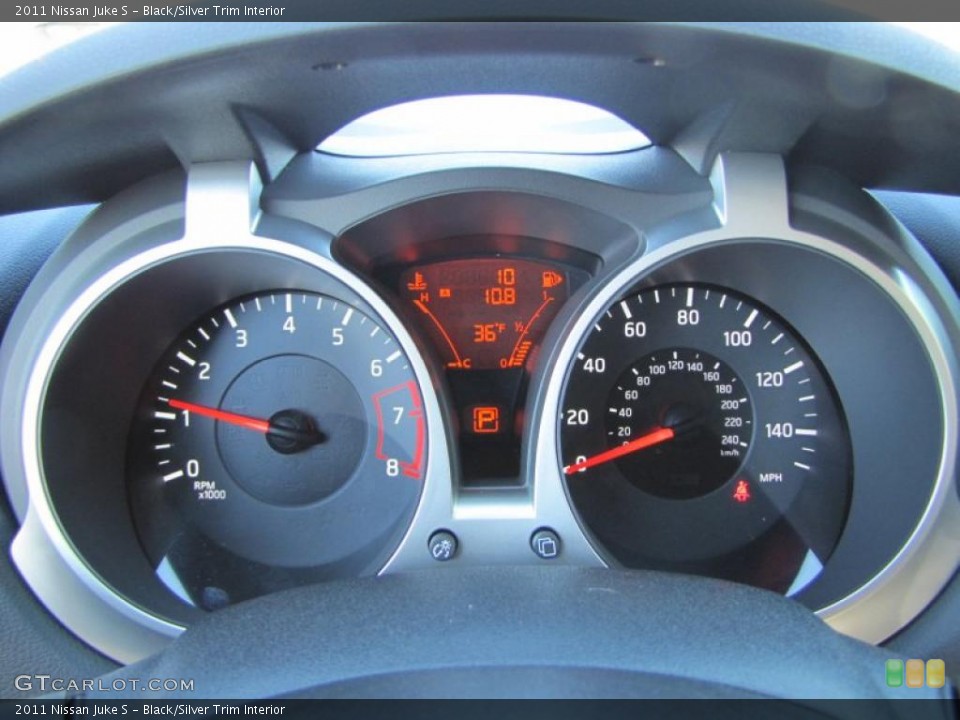Black/Silver Trim Interior Gauges for the 2011 Nissan Juke S #43562934