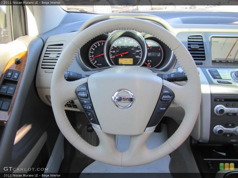 Beige Interior Steering Wheel for the 2011 Nissan Murano LE #43563311