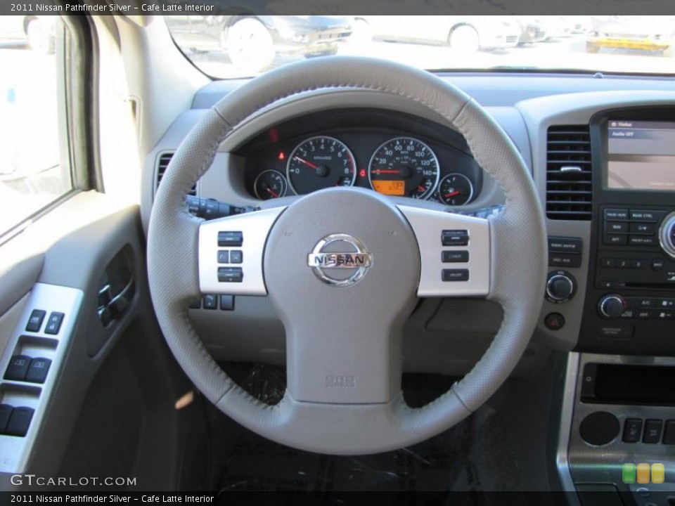 Cafe Latte Interior Steering Wheel for the 2011 Nissan Pathfinder Silver #43564055