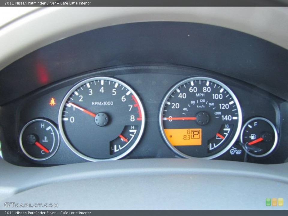 Cafe Latte Interior Gauges for the 2011 Nissan Pathfinder Silver #43564074