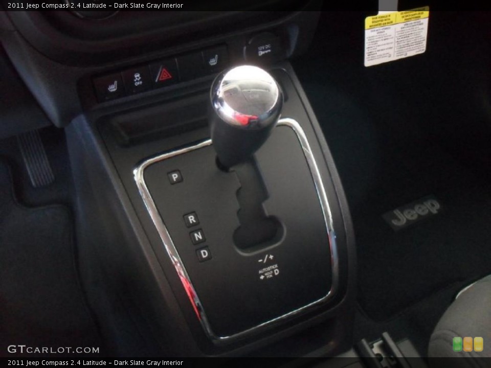Dark Slate Gray Interior Transmission for the 2011 Jeep Compass 2.4 Latitude #43568798