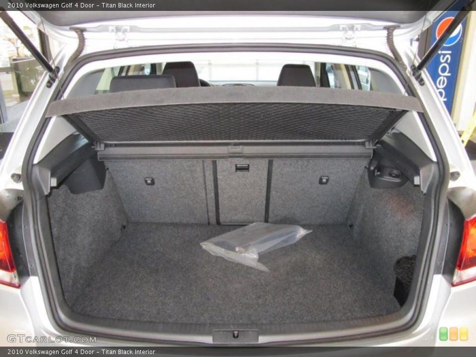 Titan Black Interior Trunk for the 2010 Volkswagen Golf 4 Door #43570642