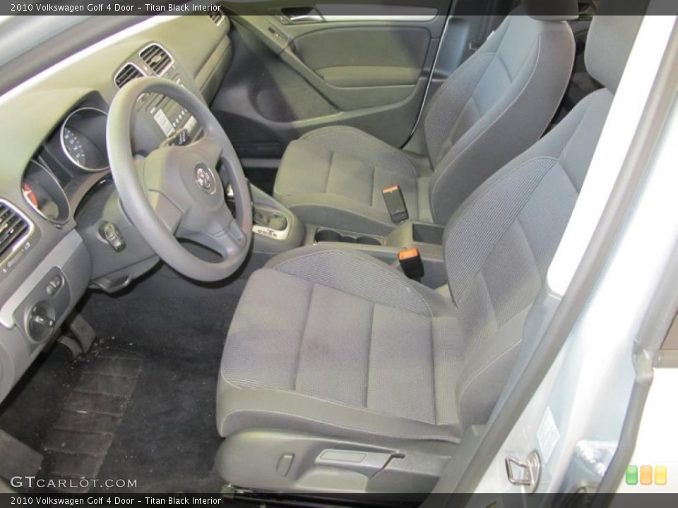 Titan Black Interior Photo for the 2010 Volkswagen Golf 4 Door #43570762