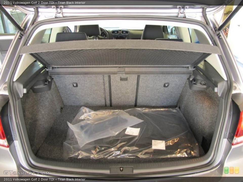 Titan Black Interior Trunk for the 2011 Volkswagen Golf 2 Door TDI #43571778