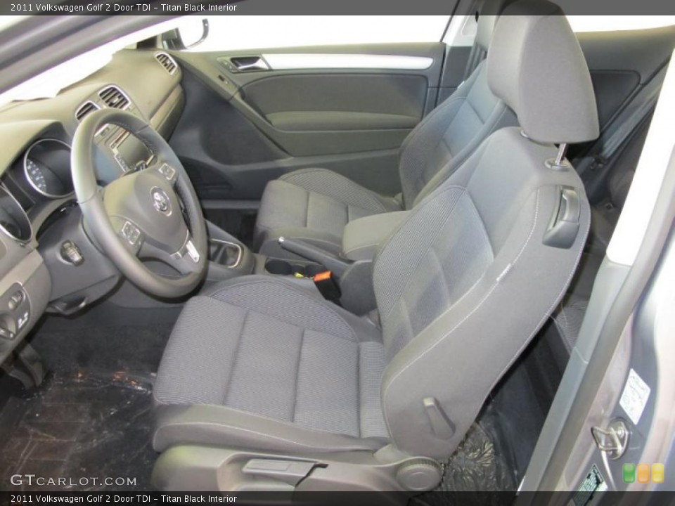 Titan Black Interior Photo for the 2011 Volkswagen Golf 2 Door TDI #43571878