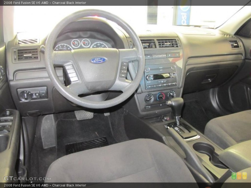 Charcoal Black Interior Prime Interior for the 2008 Ford Fusion SE V6 AWD #43575116