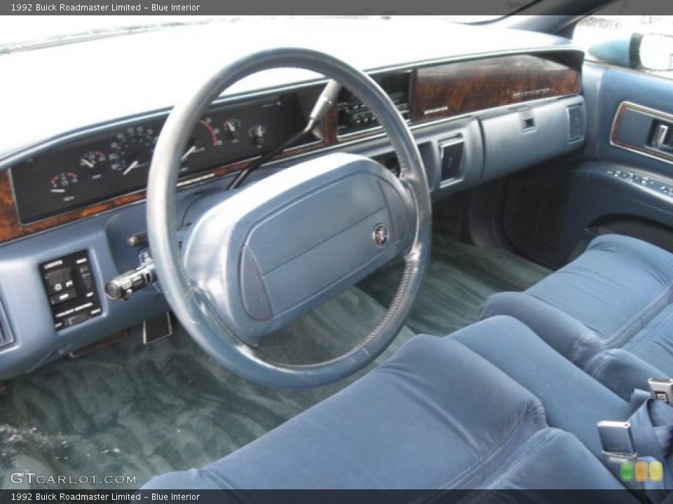 Blue Interior Prime Interior for the 1992 Buick Roadmaster Limited #43579374
